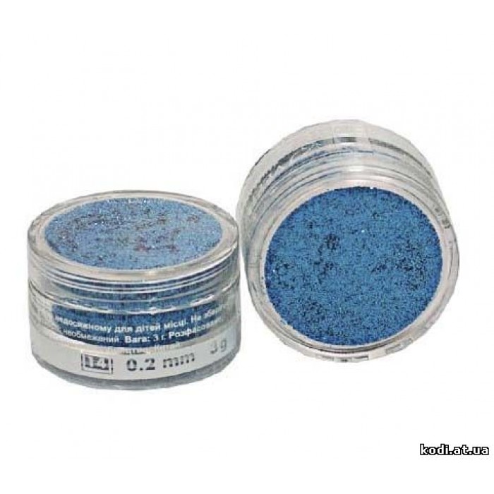 Глітер №14 3гр. блакитний Gblue (1/128) Velena