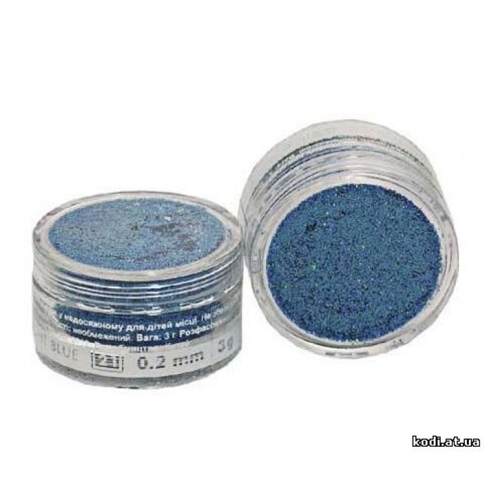 Глітер №21 3гр. голографічний блакитний S11 (0,2mm) Velena