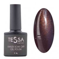 Гель-лак Tessa 9 мл №029 - коричневий з шиммером