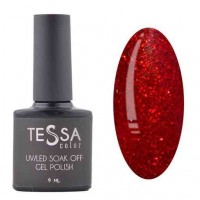 Гель-лак Tessa 9 мл №041 - червоний з шиммером