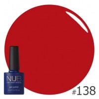 Гель-лак NUB №138 CASUAL RED, 8 мл