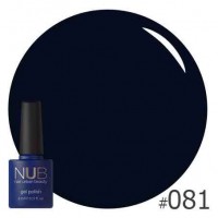 Гель-лак NUB №081 BACK TO BLACK, 8 мл