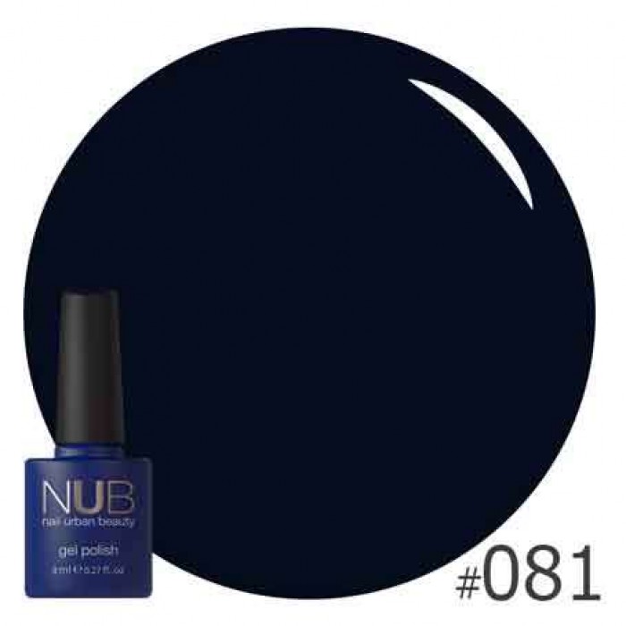 Гель-лак NUB № 081 BACK TO BLACK, 8 мл