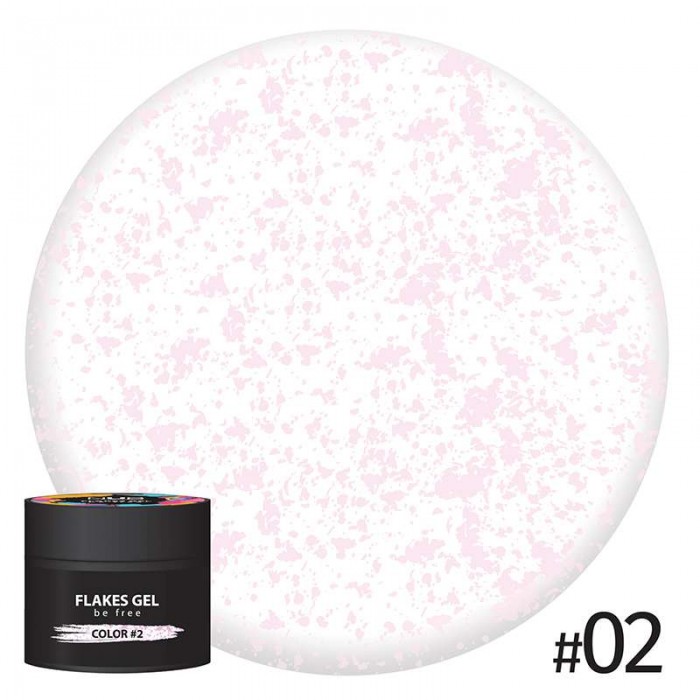 Гель для дизайну NUB Flakes Gel #2, 5g