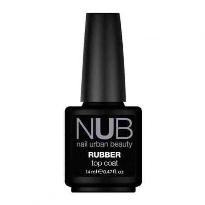 Каучуковий закріплювач для гель-лаку NUB RUBBER ТОР COAT 14 мл
