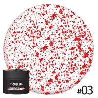 Гель для дизайну NUB Flakes Gel #3, 5g