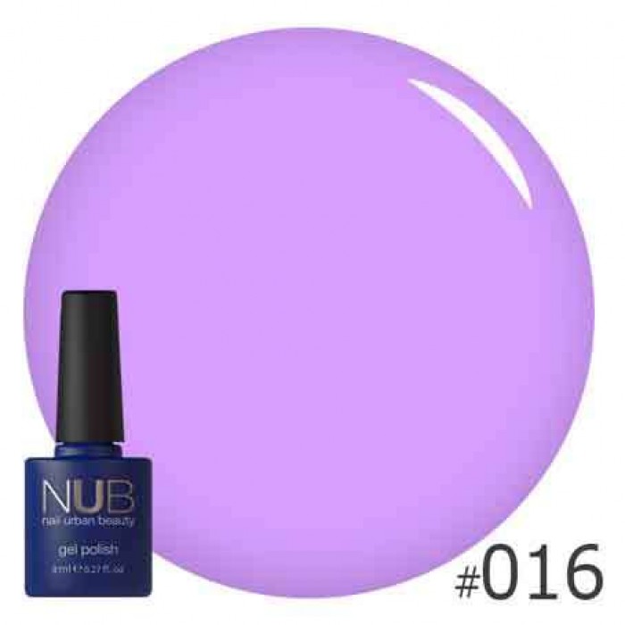 Гель-лак NUB №016 THE COLOR PURPLE, 8 мл