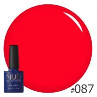 Гель-лак NUB №087 CLASSICAL RED, 8 мл